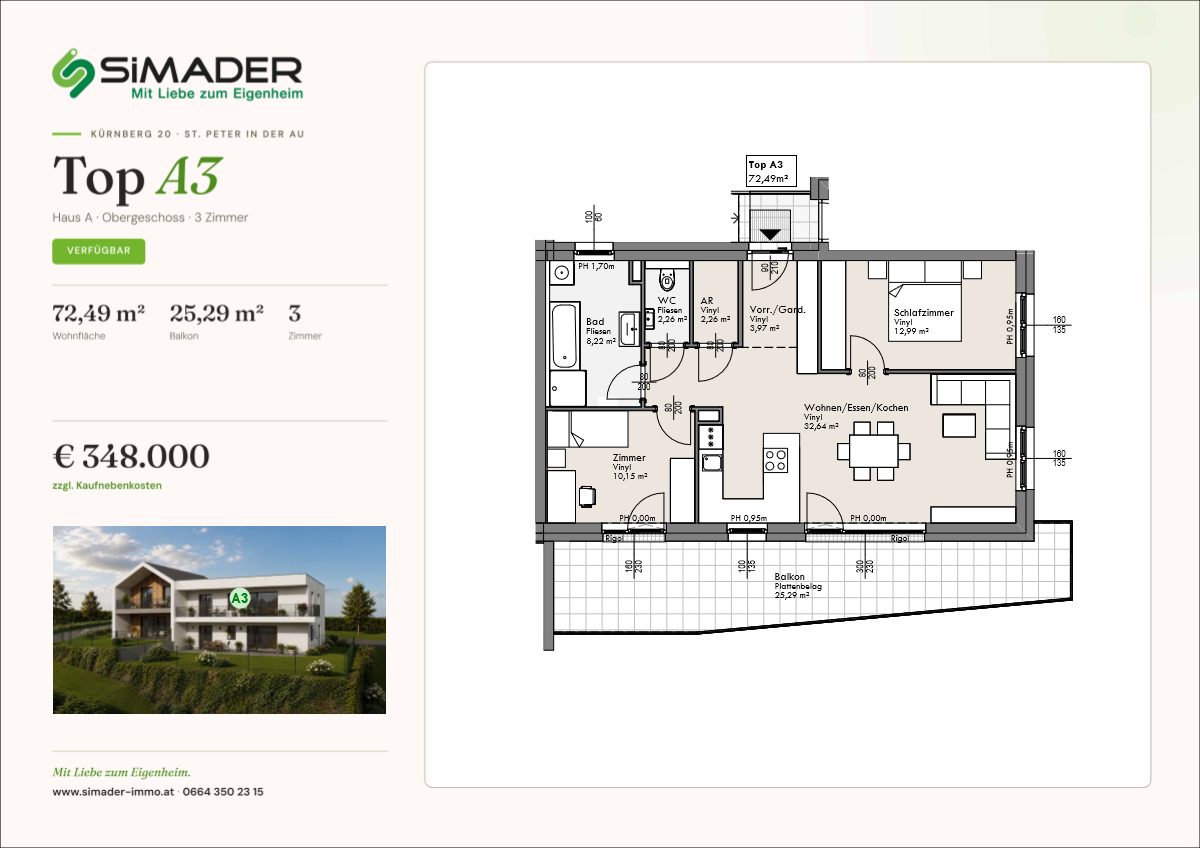 Grundriss Top A3
