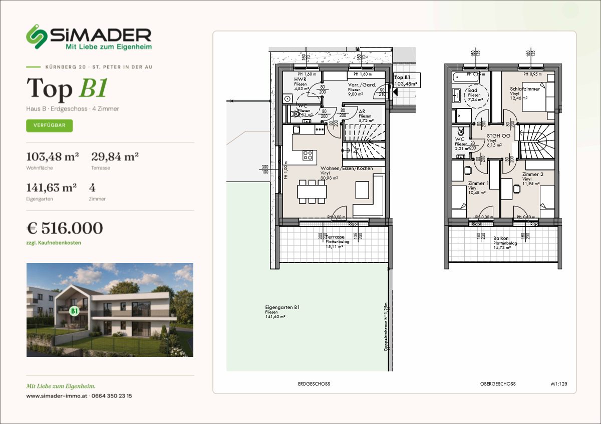 Grundriss Top B1