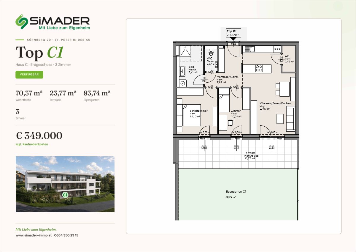 Grundriss Top C1