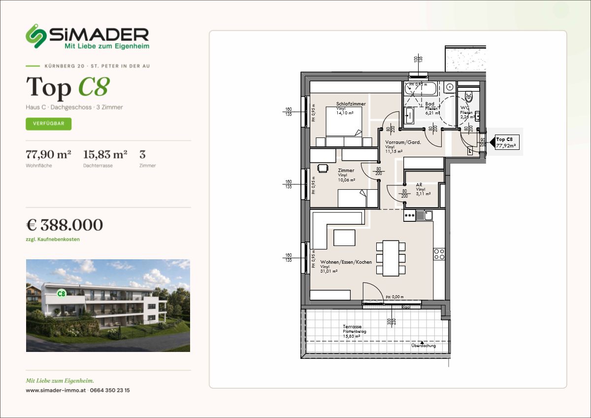 Grundriss Top C8