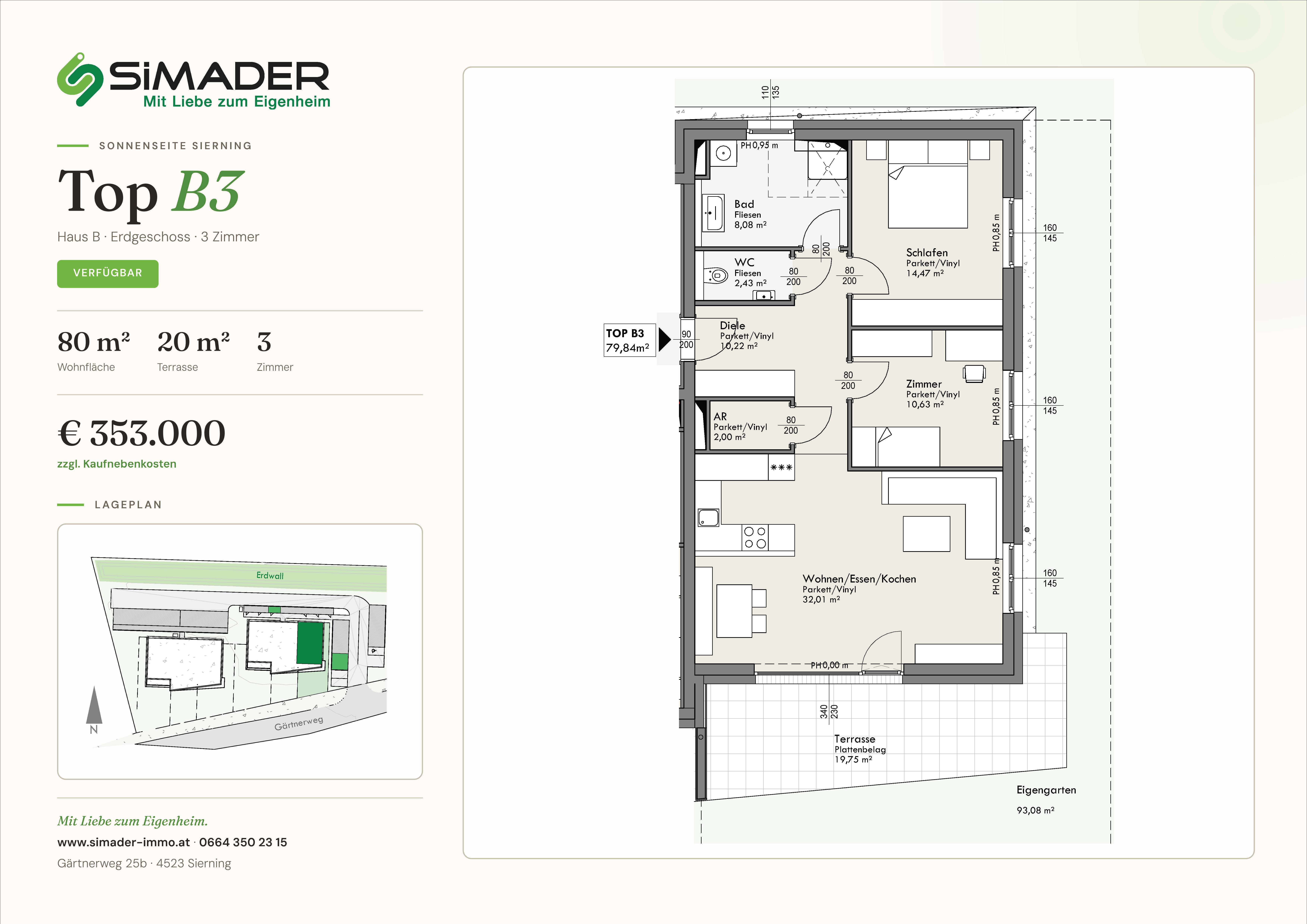 Grundriss Top B3