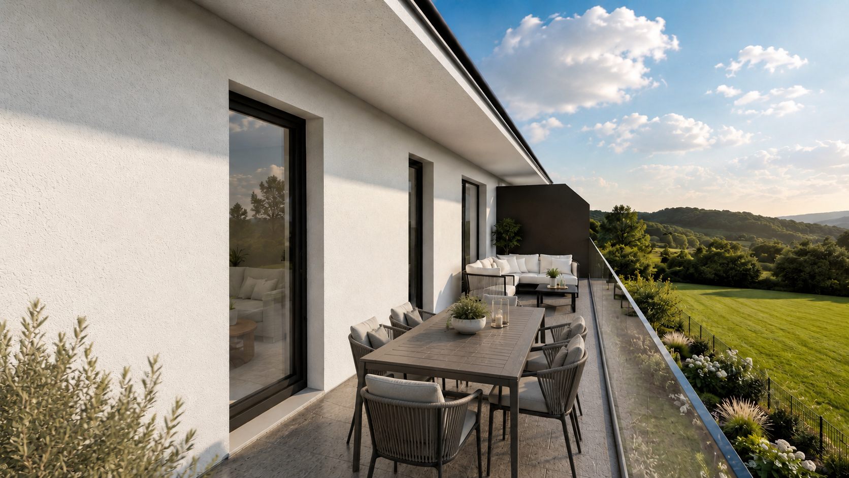 Dachterrasse im Dachgeschoss, Top C9