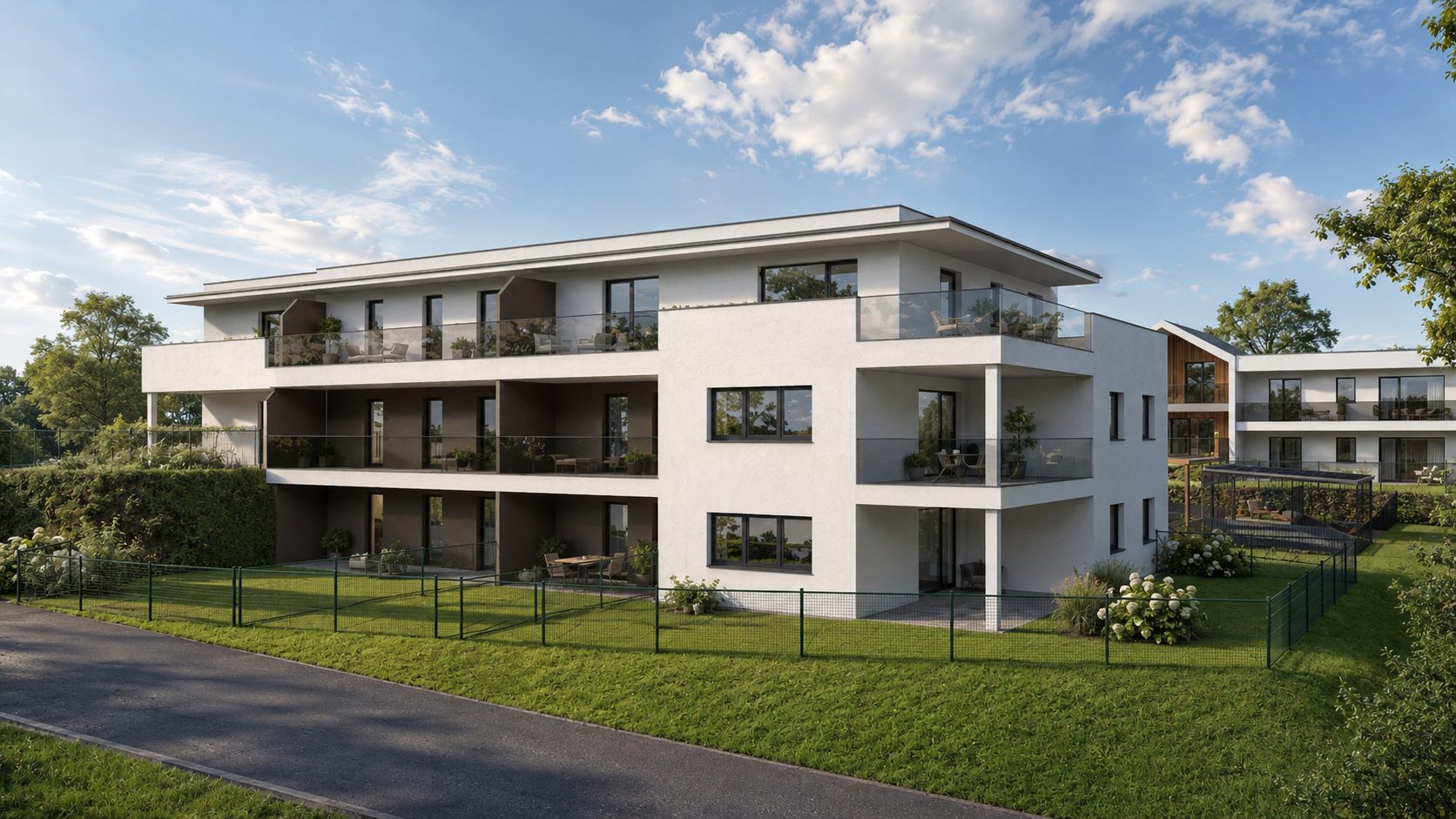Haus C, Ansicht von der Zufahrt