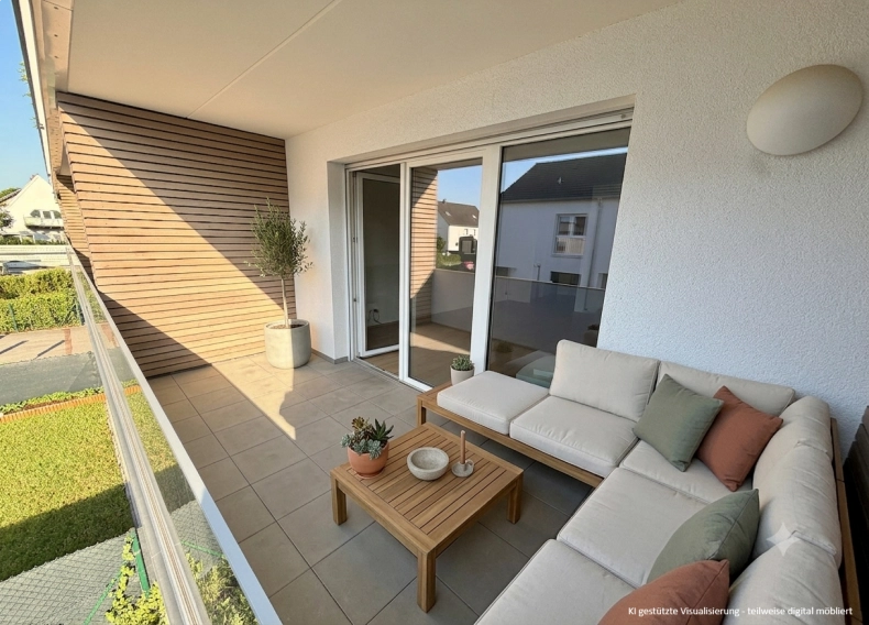 Südloggia der Wohnung