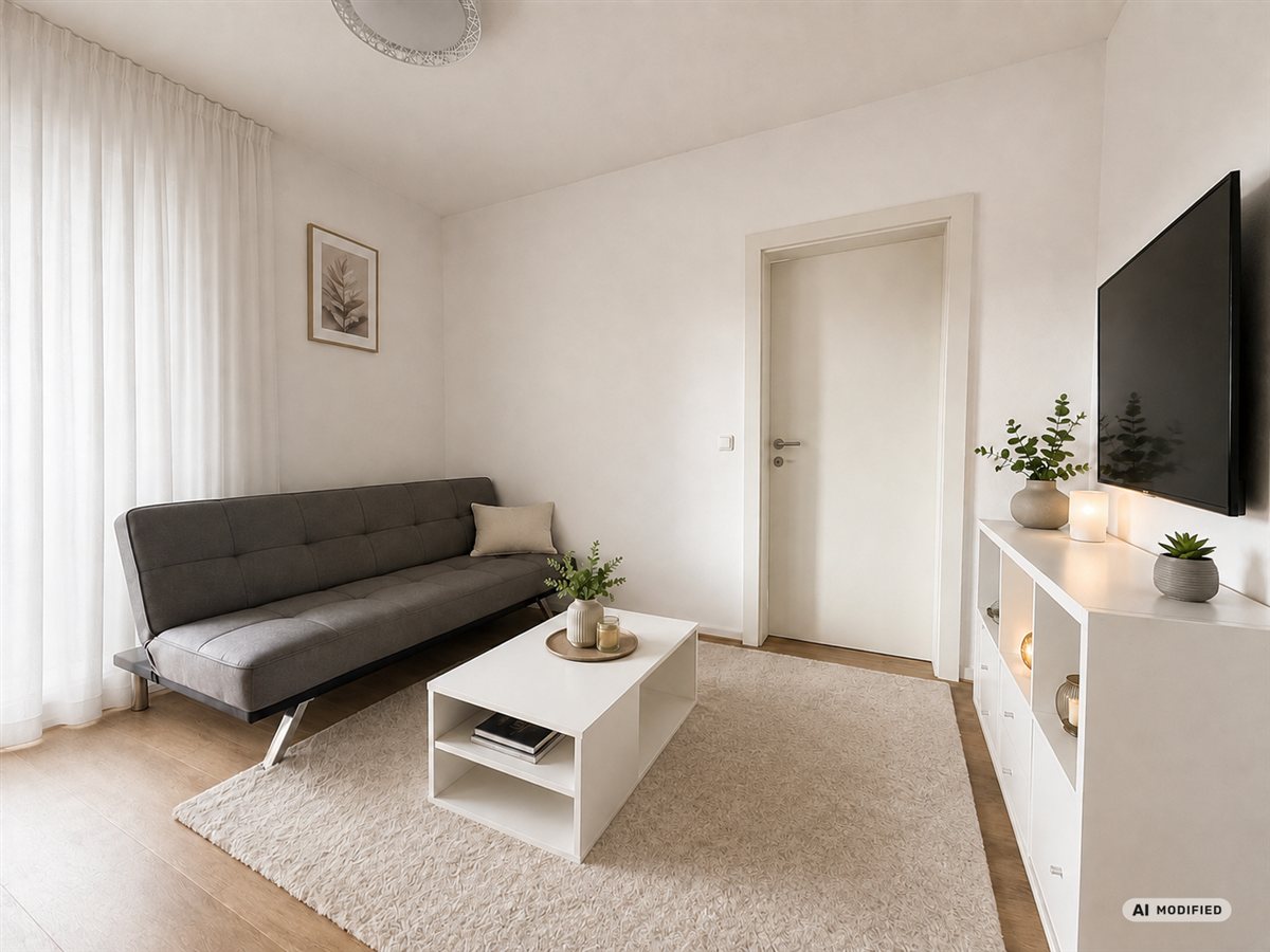 Wohnbereich der 2-Zimmer-Wohnung, Uferstraße, Ernsthofen
